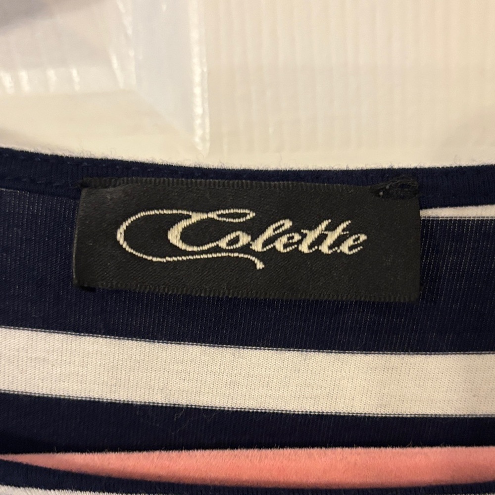 Striped Navy and White Top - Picture 4 of 7